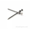 Gladde schacht dubbele dop duplex nagel